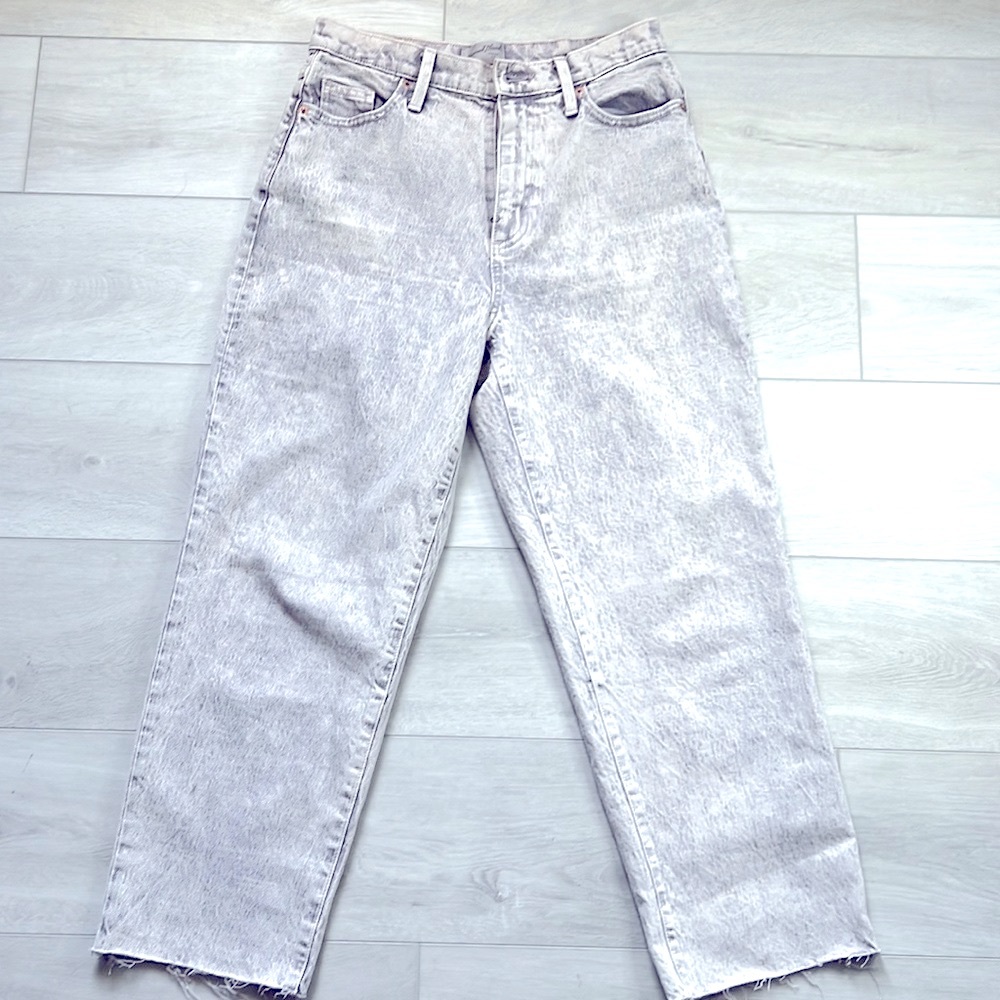 Faded purple jeans